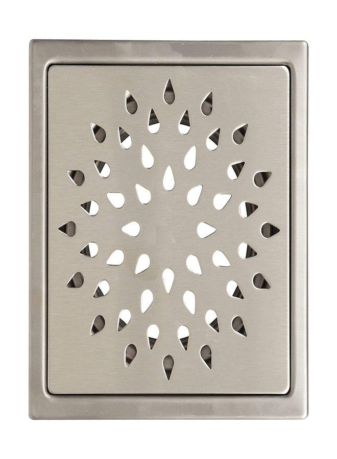 JAGGER DJ3003 Square Stainless Steel Bathroom Drain Jali with Cover Without Hole for Floor Water Drain Grating for Home/Bathroom Easy to Clean Blockage (Without Hole Drain Jalli) - Image 1